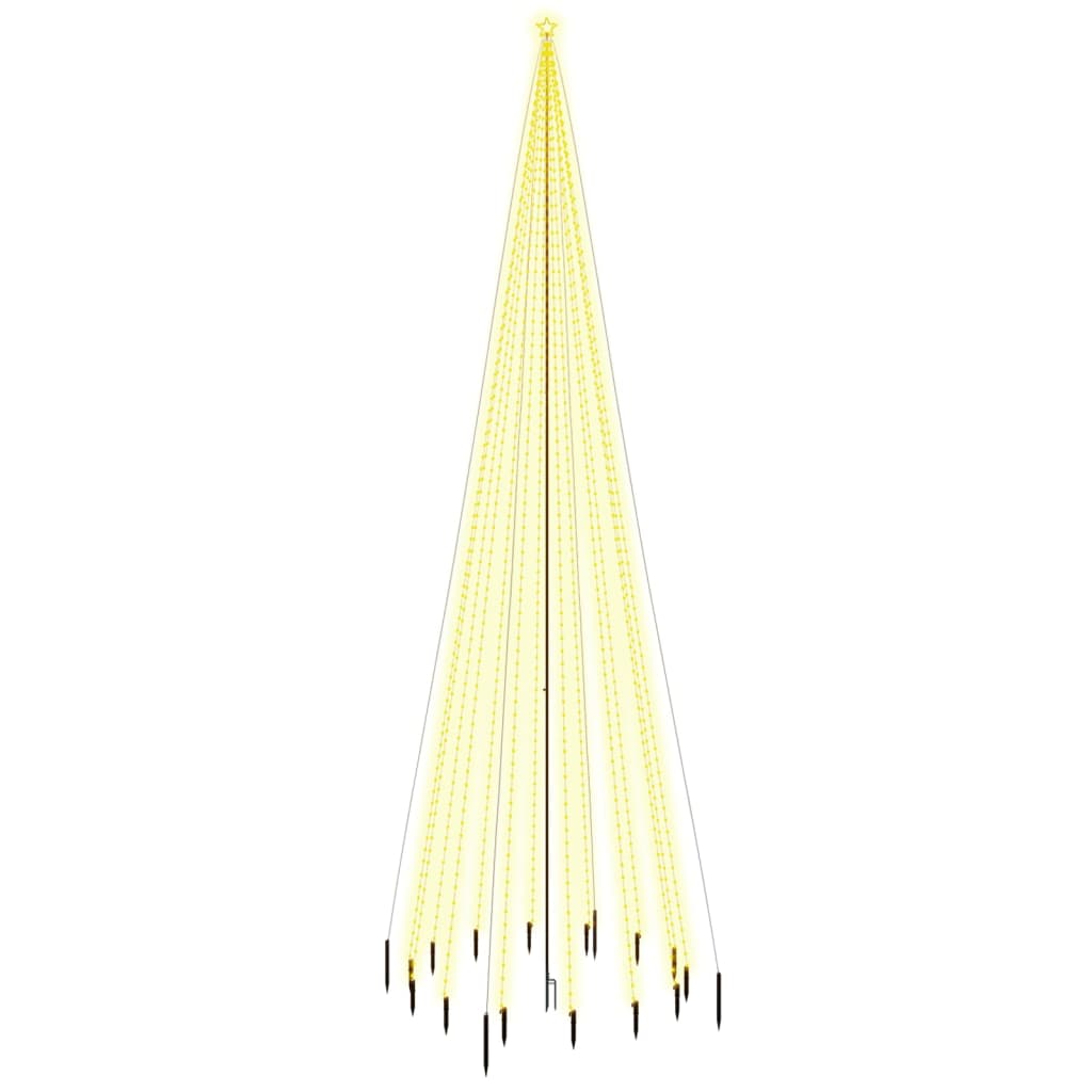 Albero di Natale con Puntale Bianco Caldo 1134 LED 800 cm - homemem39