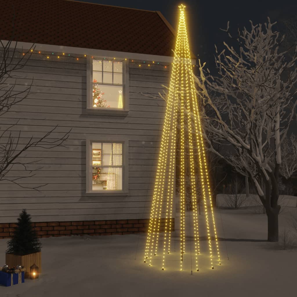 Albero di Natale con Puntale Bianco Caldo 1134 LED 800 cm - homemem39