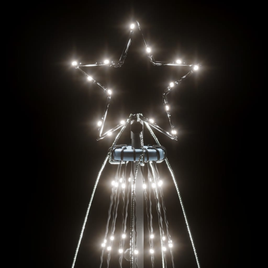 Albero di Natale con Puntale Bianco Freddo 1134 LED 800 cm - homemem39