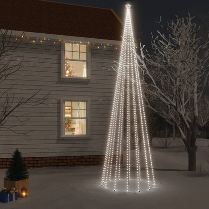 Albero di Natale con Puntale Bianco Freddo 1134 LED 800 cm - homemem39