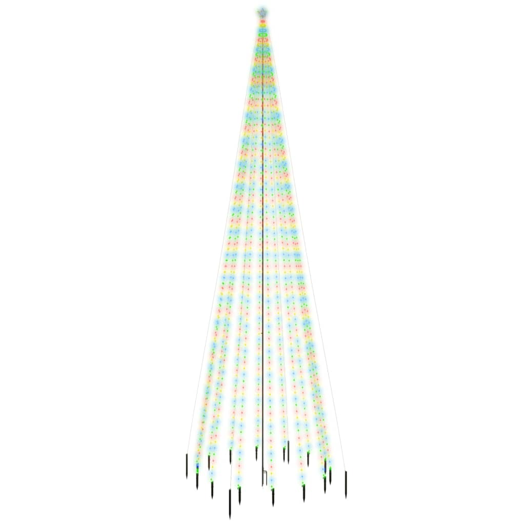 Albero di Natale con Puntale Colorato 1134 LED 800 cm - homemem39
