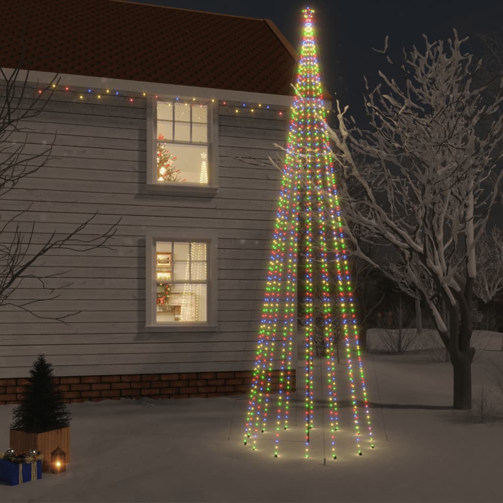 Albero di Natale con Puntale Colorato 1134 LED 800 cm - homemem39