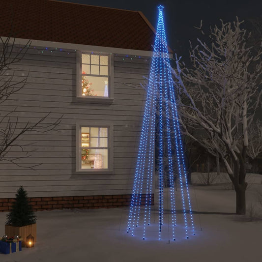 Albero di Natale con Puntale Blu 1134 LED 800 cm - homemem39