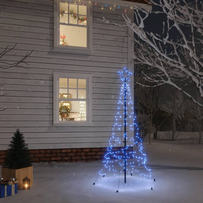 Albero di Natale con Puntale Blu 200 LED 180 cm - homemem39