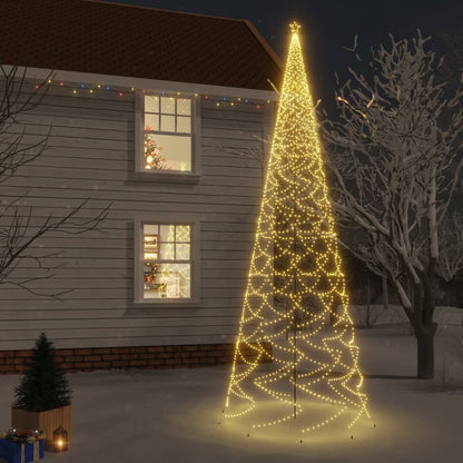 Albero di Natale con Puntale Bianco Caldo 3000 LED 800 cm - homemem39