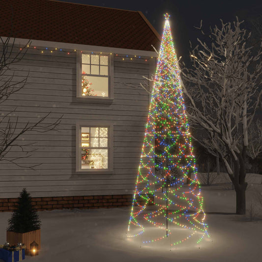 Albero di Natale con Puntale Colorato 3000 LED 800 cm - homemem39