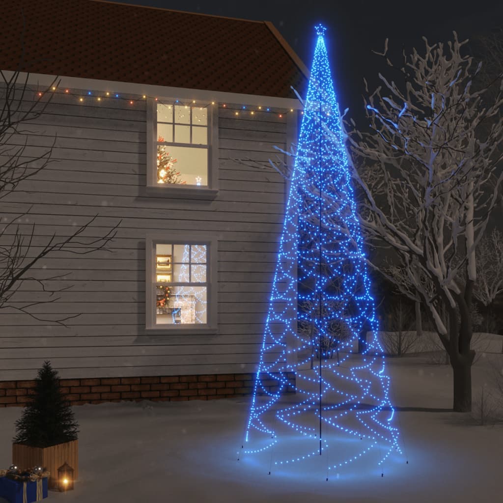 Albero di Natale con Puntale Blu 3000 LED 800 cm - homemem39