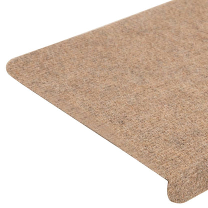 Tappetini Autoadesivi per Scale 15 pz 65x24,5x3,5 cm Beige - homemem39