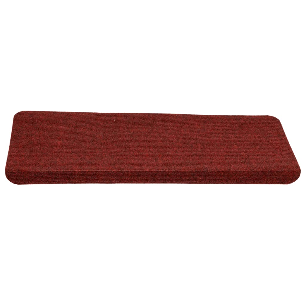 Tappetini Autoadesivi per Scale 15 pz 65x24,5x3,5 cm Rosso - homemem39