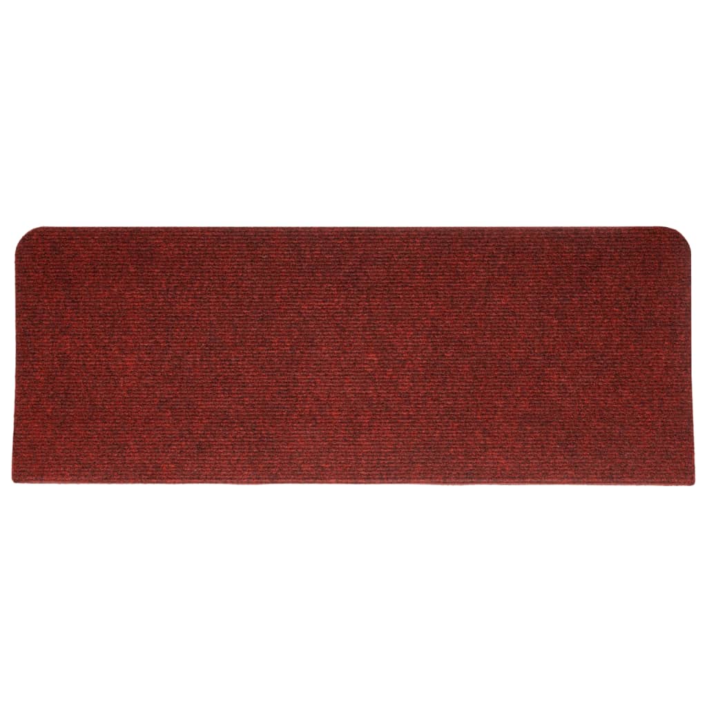 Tappetini Autoadesivi per Scale 15 pz 65x24,5x3,5 cm Rosso - homemem39