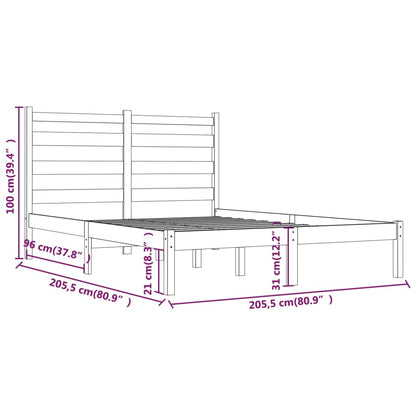 Giroletto in Legno Massello di Pino 200x200 cm - homemem39