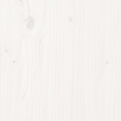 Giroletto Bianco in Legno Massello di Pino 90x200 cm - homemem39