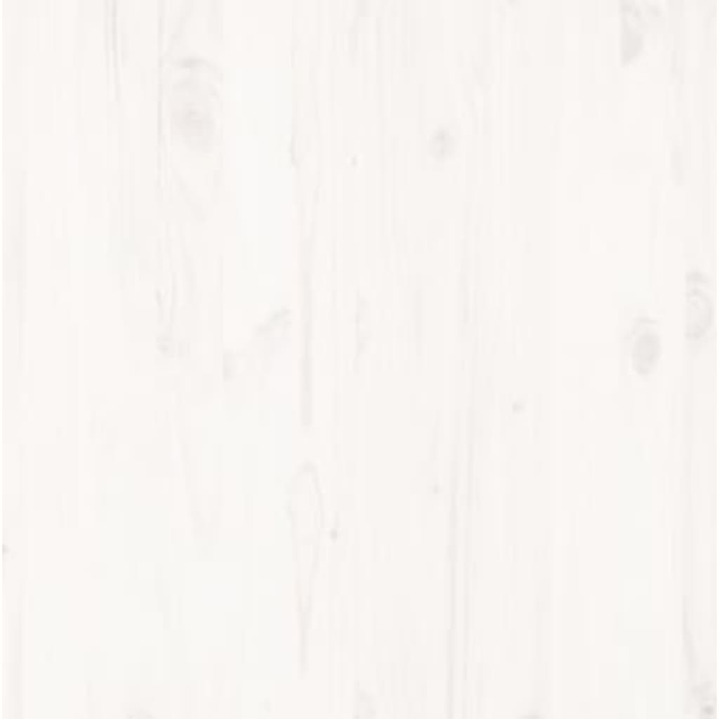 Giroletto Bianco in Legno Massello 135x190 cm Double - homemem39