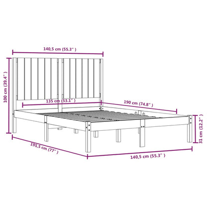 Giroletto in Legno Massello 135x190 cm Small Double - homemem39