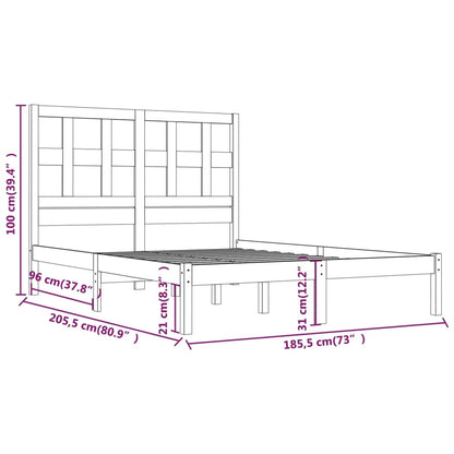 Giroletto in Legno Massello 180x200 cm Super King - homemem39