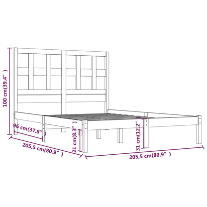 Giroletto in Legno Massello di Pino 200x200 cm - homemem39