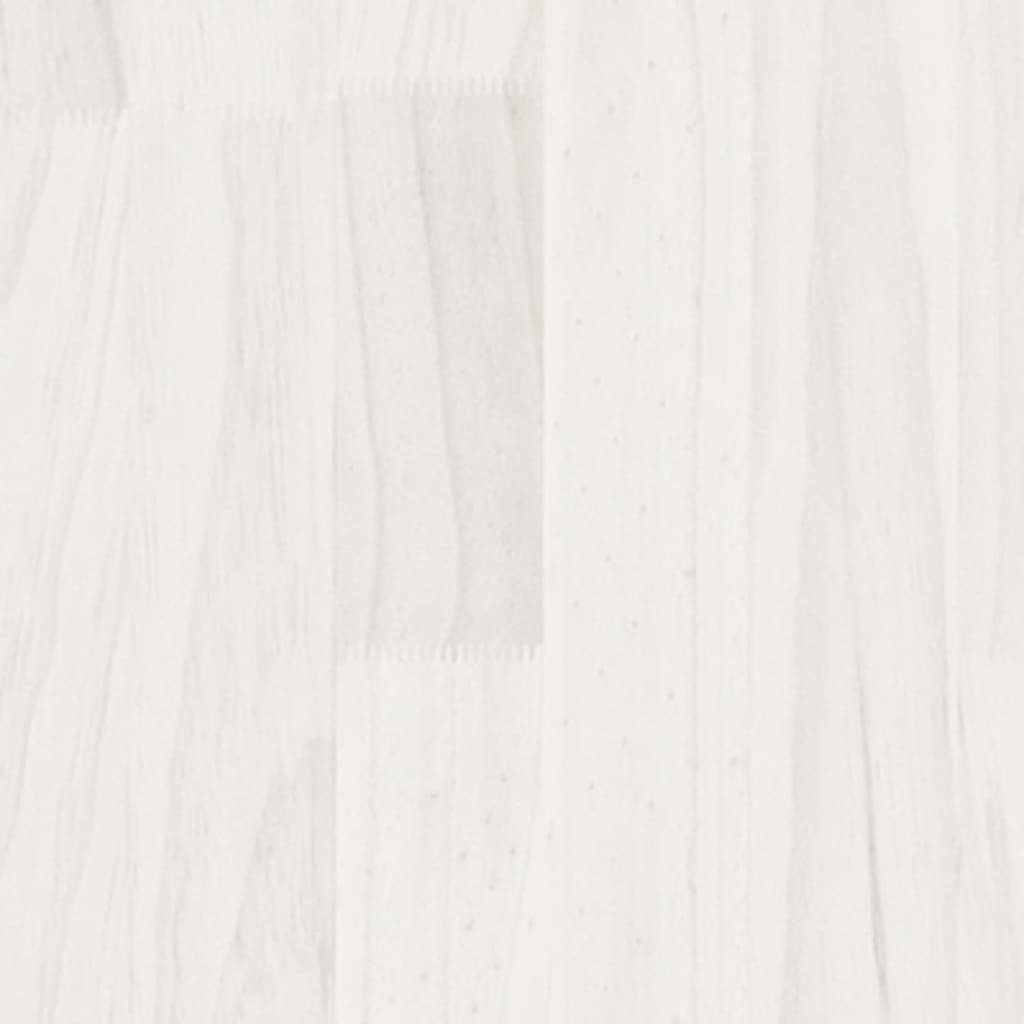 Giroletto Bianco in Legno Massello 120x200 cm - homemem39