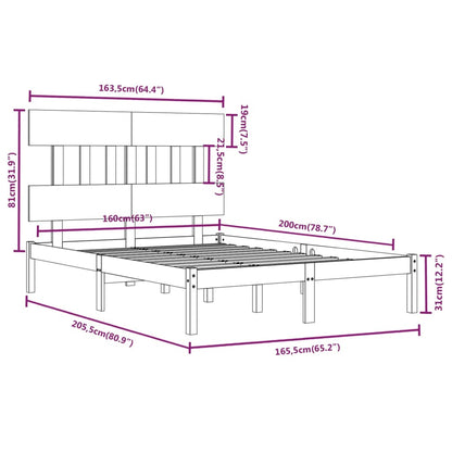 Giroletto in Legno Massello 160x200 cm - homemem39