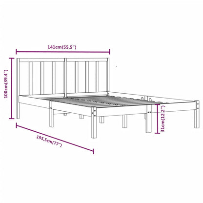 Giroletto in Legno Massello 135x190 cm Small Double - homemem39