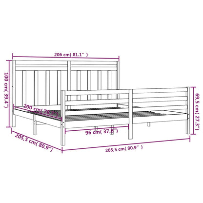 Giroletto in Legno Massello 200x200 cm - homemem39