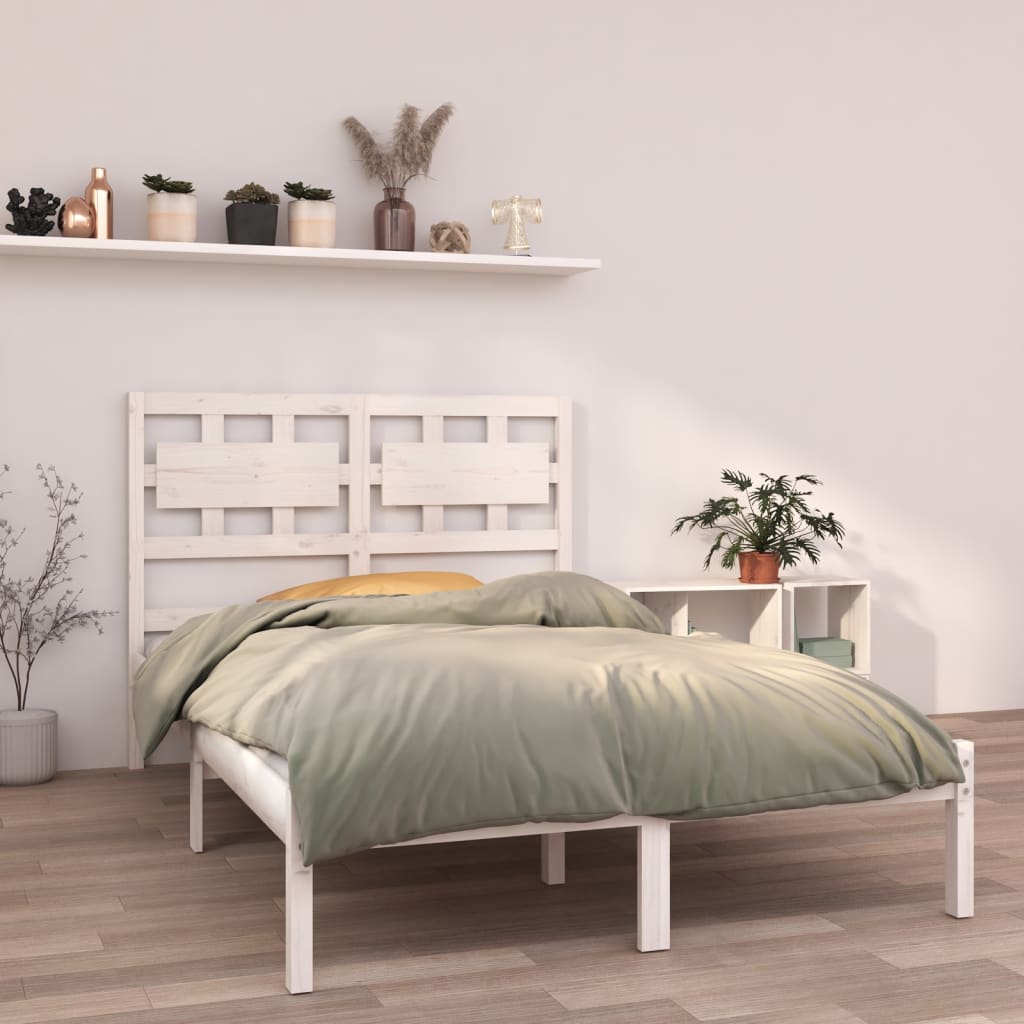 Giroletto Bianco in Legno Massello 135x190 cm Double - homemem39