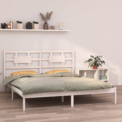 Giroletto Bianco in Legno Massello 200x200 cm - homemem39