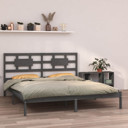 Giroletto Grigio in Legno Massello 200x200 cm - homemem39