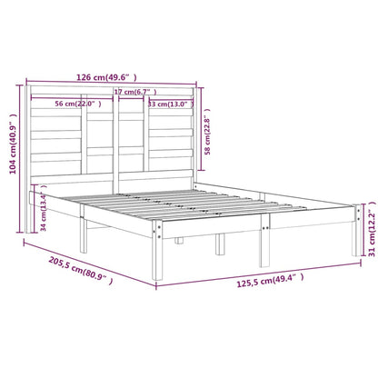 Giroletto Bianco in Legno Massello 120x200 cm - homemem39