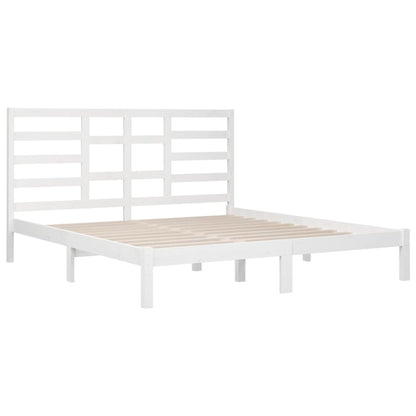 Giroletto Bianco in Legno Massello 200x200 cm - homemem39