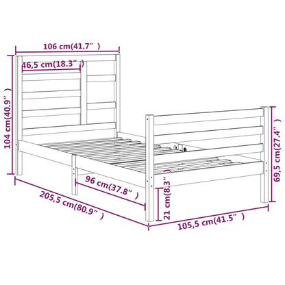 Giroletto in Legno Massello 100x200 cm - homemem39