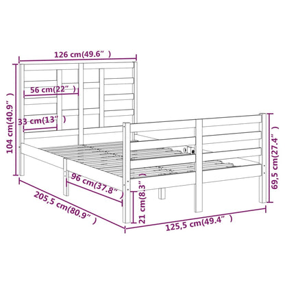 Giroletto Nero in Legno Massello 120x200 cm - homemem39