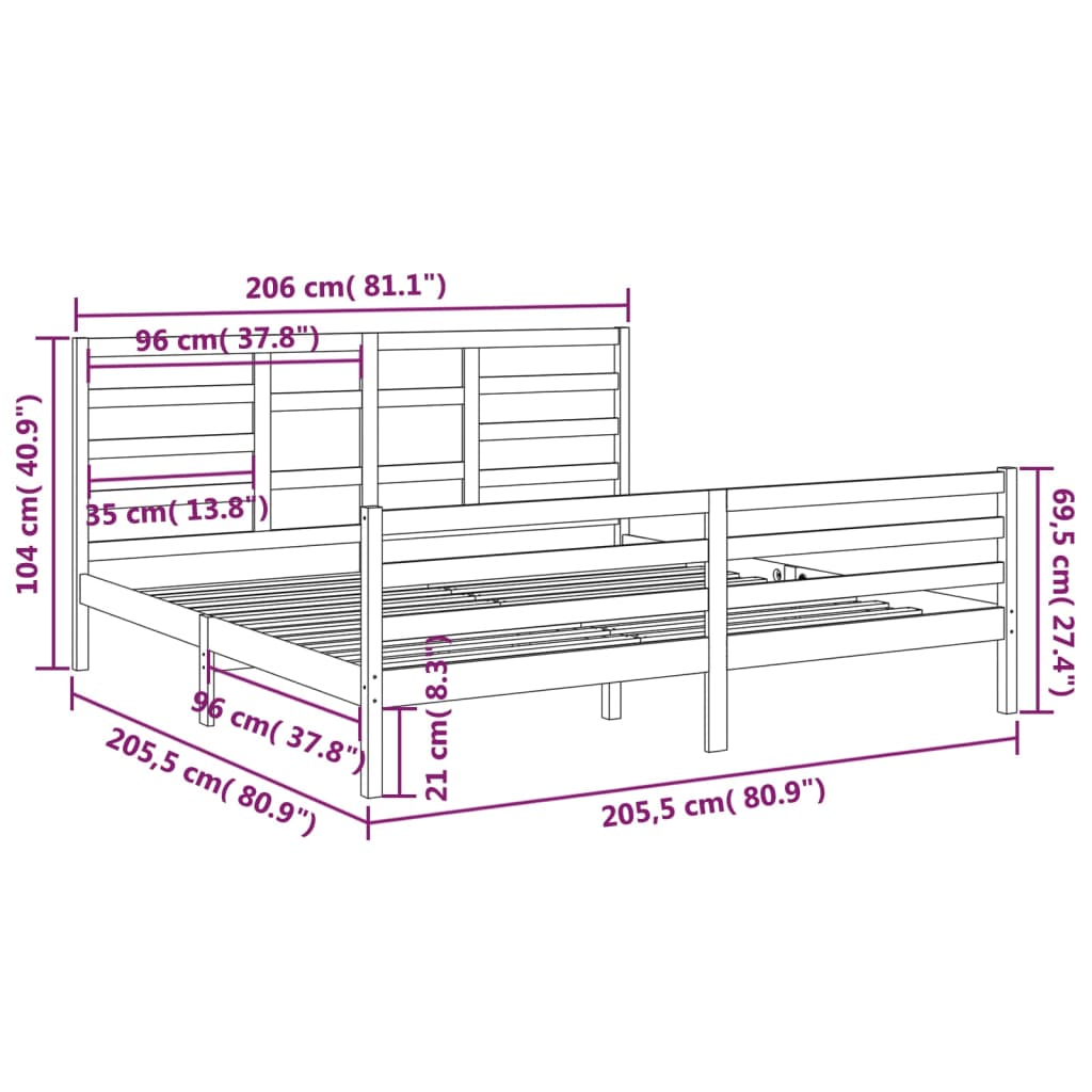 Giroletto in Legno Massello 200x200 cm - homemem39