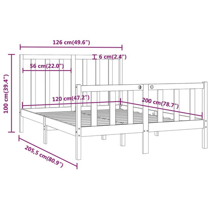 Giroletto Nero in Legno Massello 120x200 cm - homemem39