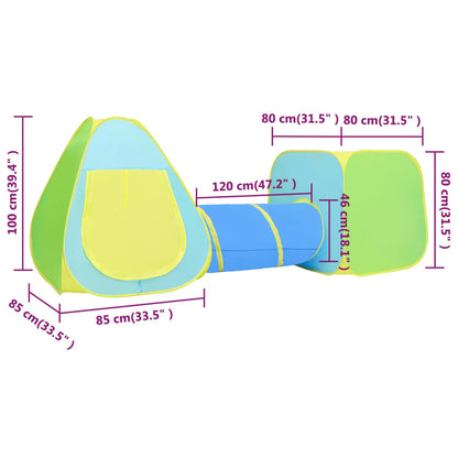 Tenda da Gioco per Bambini con 350 Palline Multicolore - homemem39