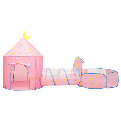 Tenda da Gioco per Bambini Rosa con 250 Palline 301x120x128 cm - homemem39