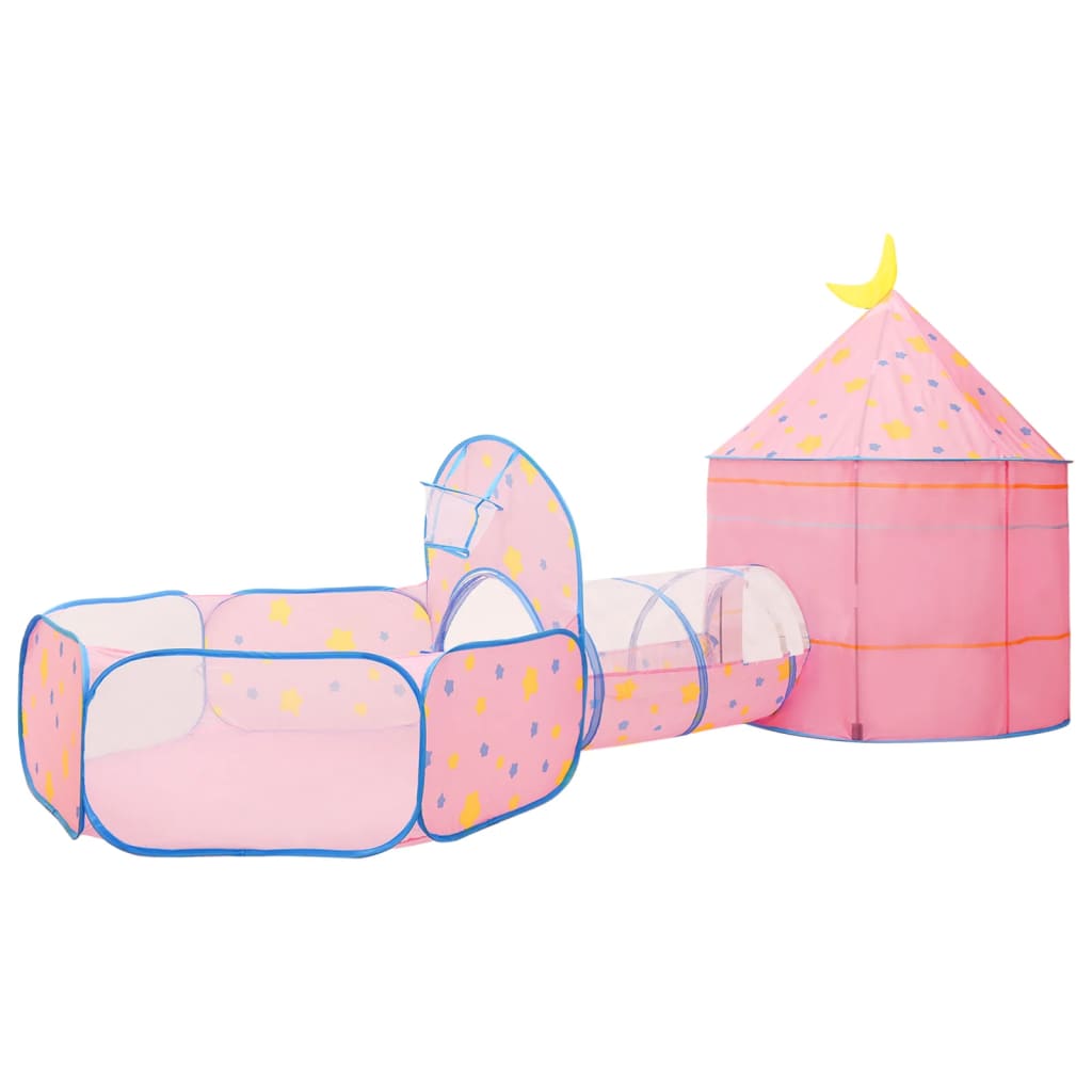 Tenda da Gioco per Bambini Rosa con 250 Palline 301x120x128 cm - homemem39
