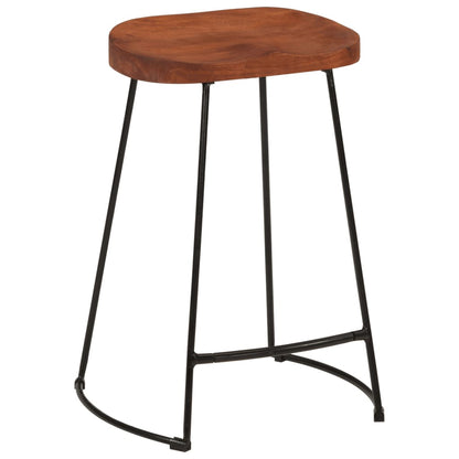 Sgabelli da Bar Gavin 2 pz 45x40x63 cm Legno Massello di Mango - homemem39