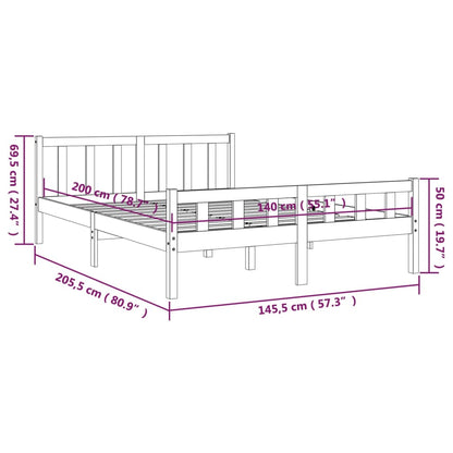 Giroletto Miele in Legno Massello 140x200 cm - homemem39