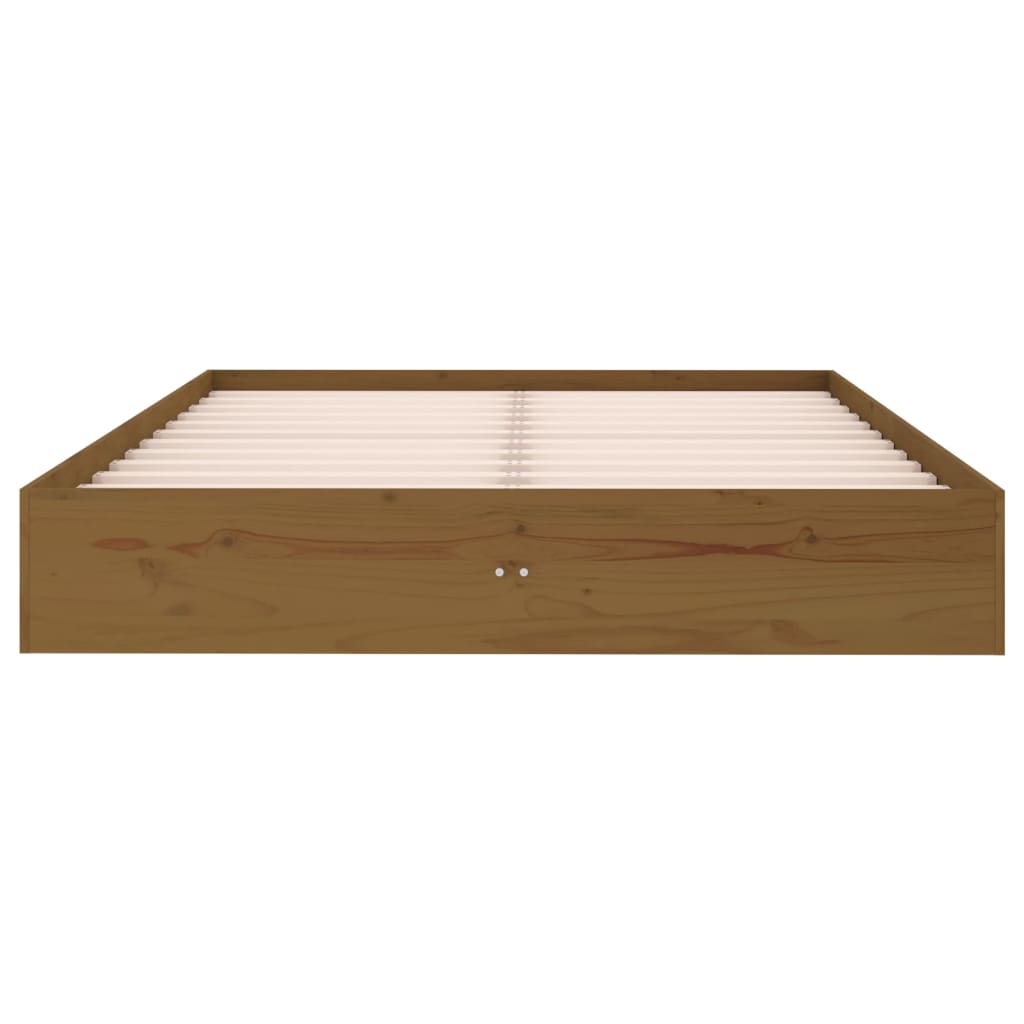 Giroletto Miele in Legno Massello 120x190 cm 4FT Small Double - homemem39