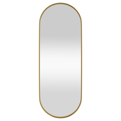 Specchio da Parete Dorato 15x40 cm Ovale - homemem39