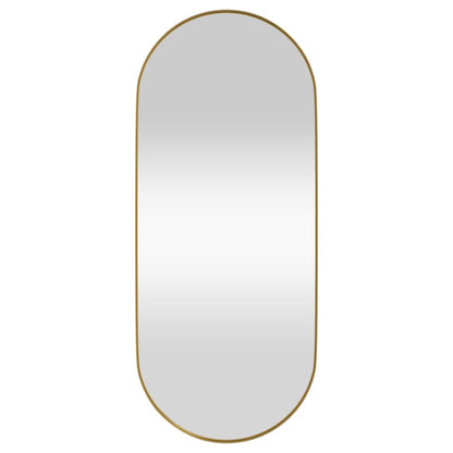 Specchio da Parete Dorato 25x60 cm Ovale - homemem39