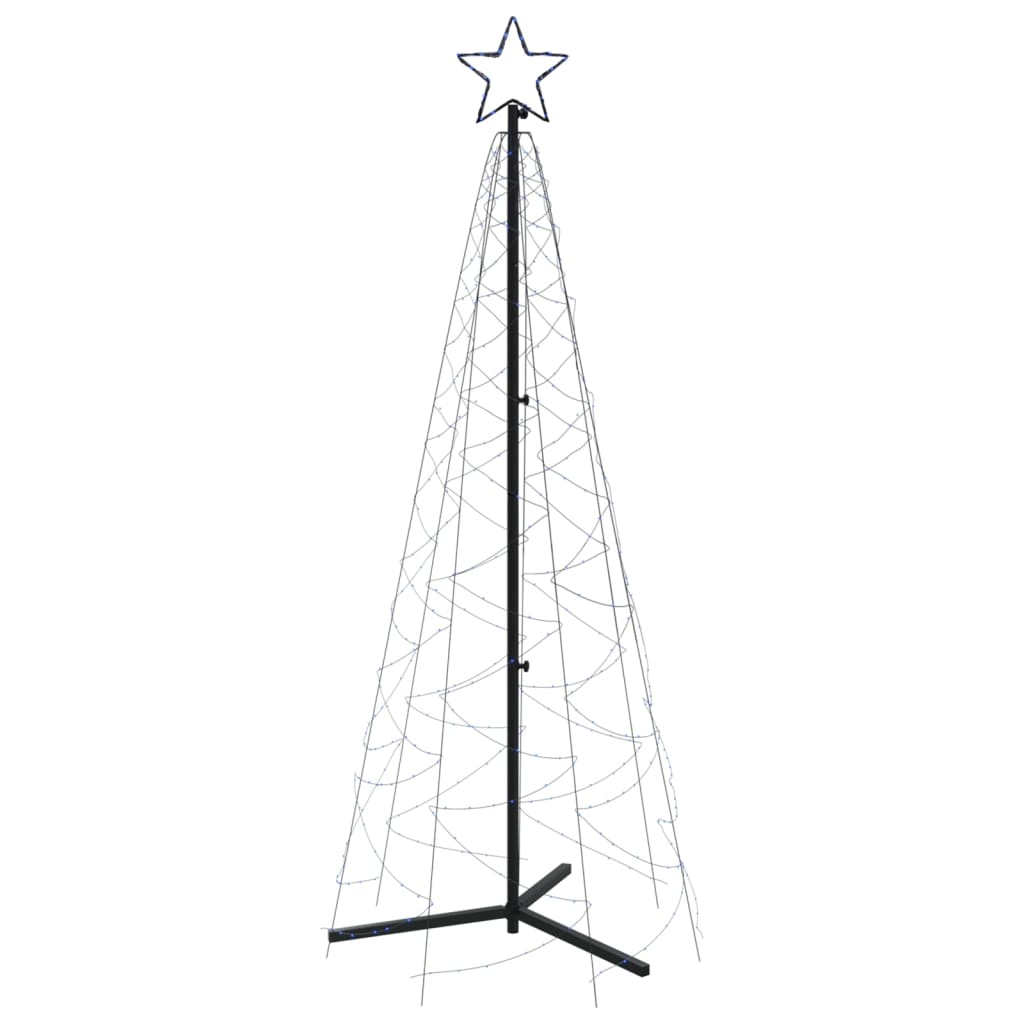 Albero di Natale a Cono Blu 200 LED 70x180 cm - homemem39