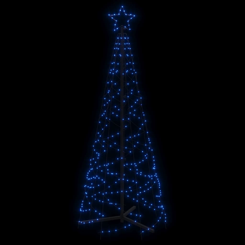 Albero di Natale a Cono Blu 200 LED 70x180 cm - homemem39