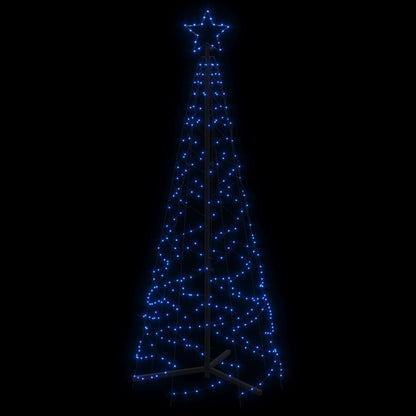 Albero di Natale a Cono Blu 200 LED 70x180 cm - homemem39