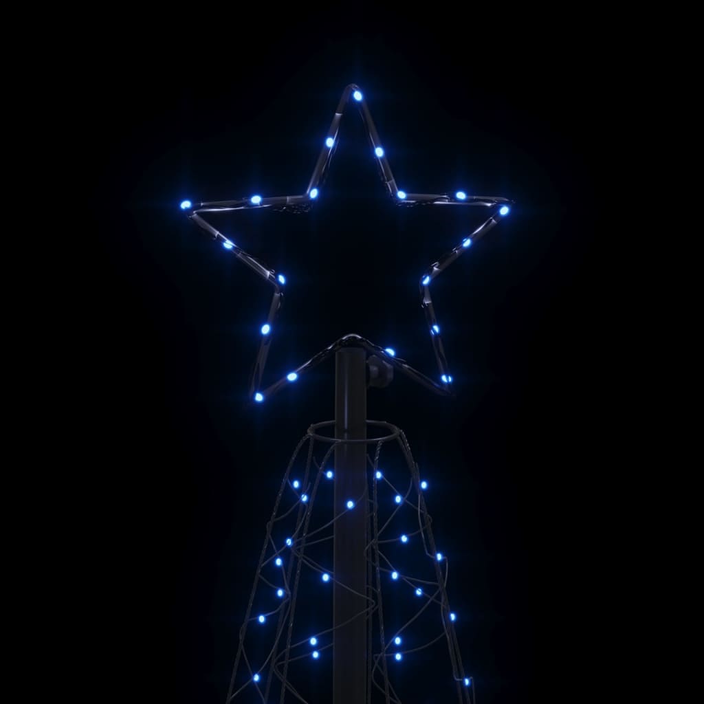 Albero di Natale a Cono Blu 200 LED 70x180 cm - homemem39
