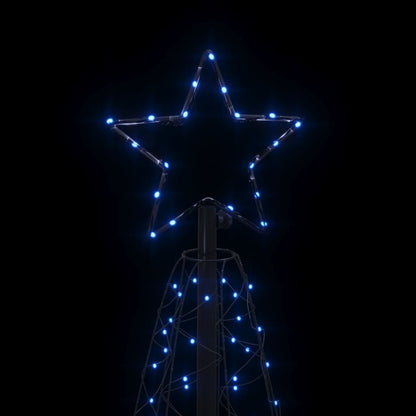 Albero di Natale a Cono Blu 200 LED 70x180 cm - homemem39