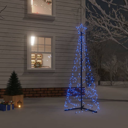 Albero di Natale a Cono Blu 200 LED 70x180 cm - homemem39