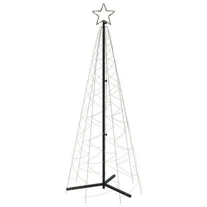 Albero di Natale a Cono Bianco Caldo 200 LED 70x180 cm - homemem39