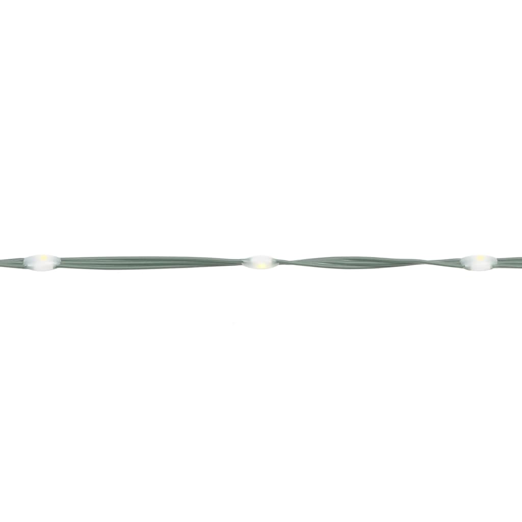 Albero di Natale a Cono Bianco Freddo 500 LED 100x300 cm - homemem39