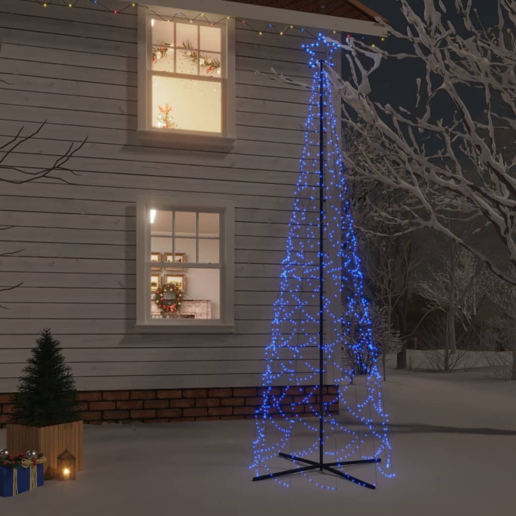 Albero di Natale a Cono Blu 500 LED 100x300 cm - homemem39